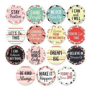 Motivational Wall Art – 30-Pack Inspirational Classroom or Nursery Decor
